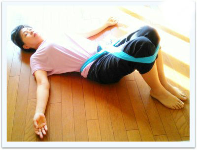 輪っかタオル仰向け実技